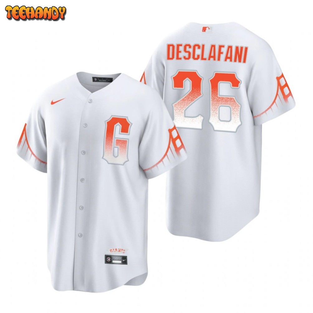 SAN FRANCISCO GIANTS- ANTHONY DESCALFANI SIGNED CITY CONNECT JERSEY JSA  VV86837