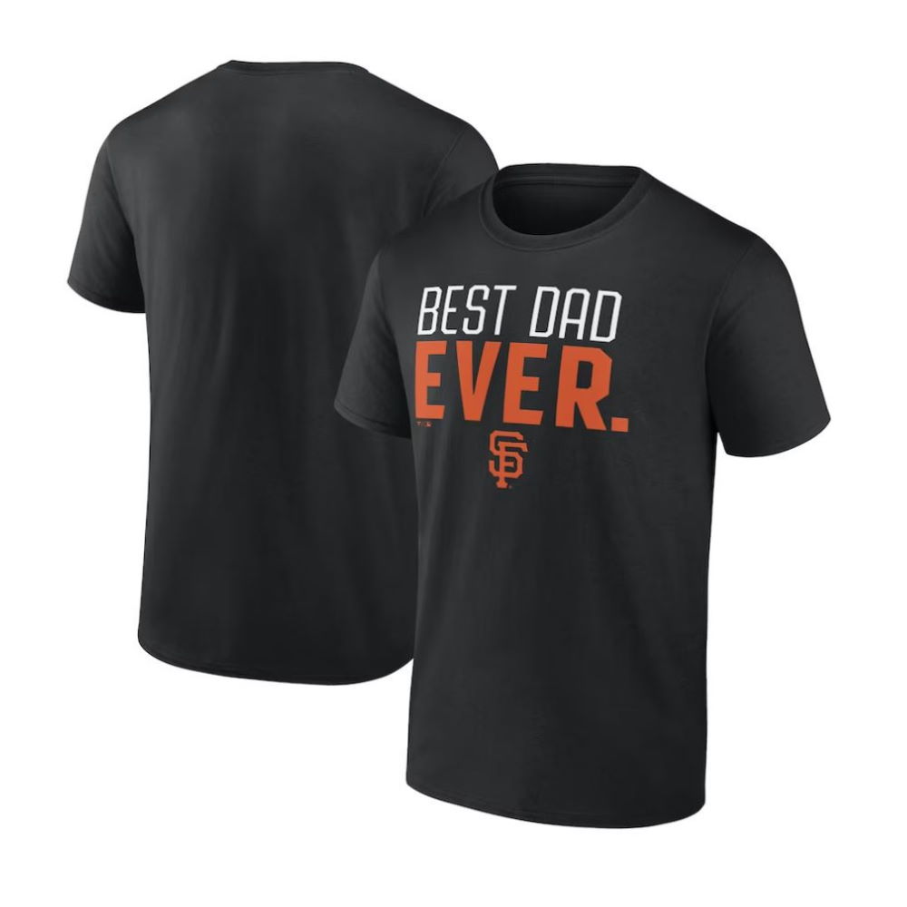 San Francisco Giants Black Best Dad T-Shirt