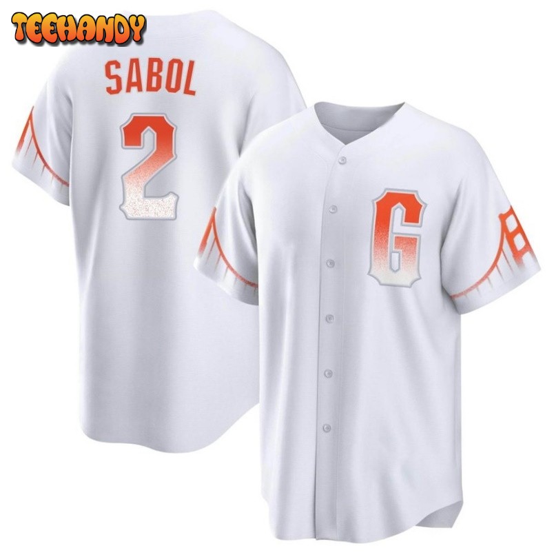 San Francisco Giants Blake Sabol White 2021 City Connect Replica Jersey