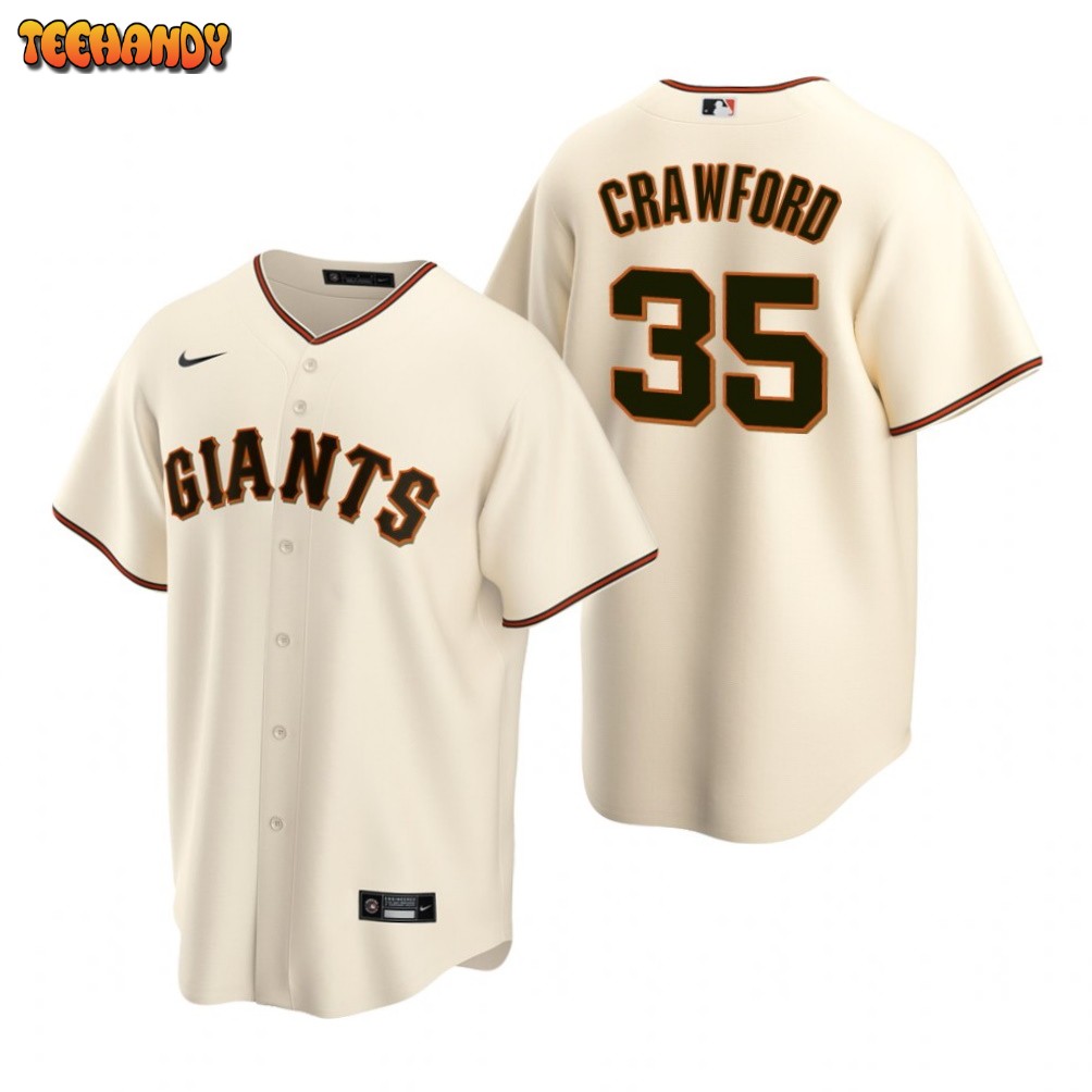 San Francisco Giants Brandon Crawford Cream Replica Home Jersey