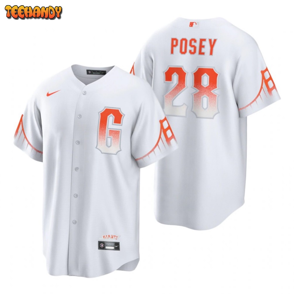 Buster Posey Youth San Francisco Giants 2021 City Connect Jersey - White  Replica