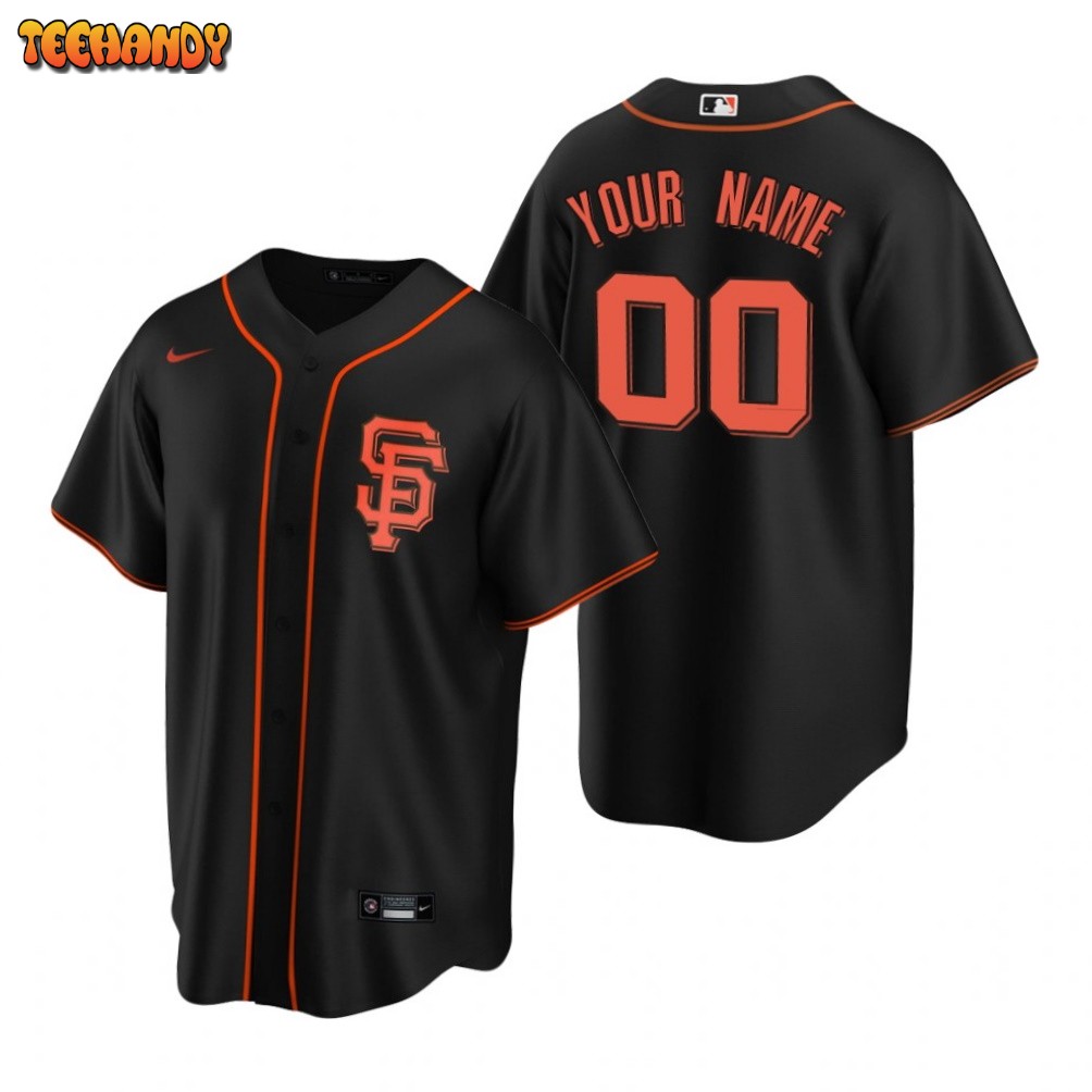 San Francisco Giants Custom Black Alternate Replica Jersey