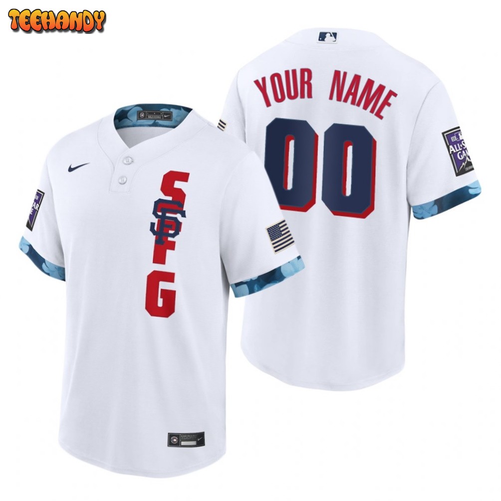 San Francisco Giants Custom White 2021 All Star Game Replica Jersey