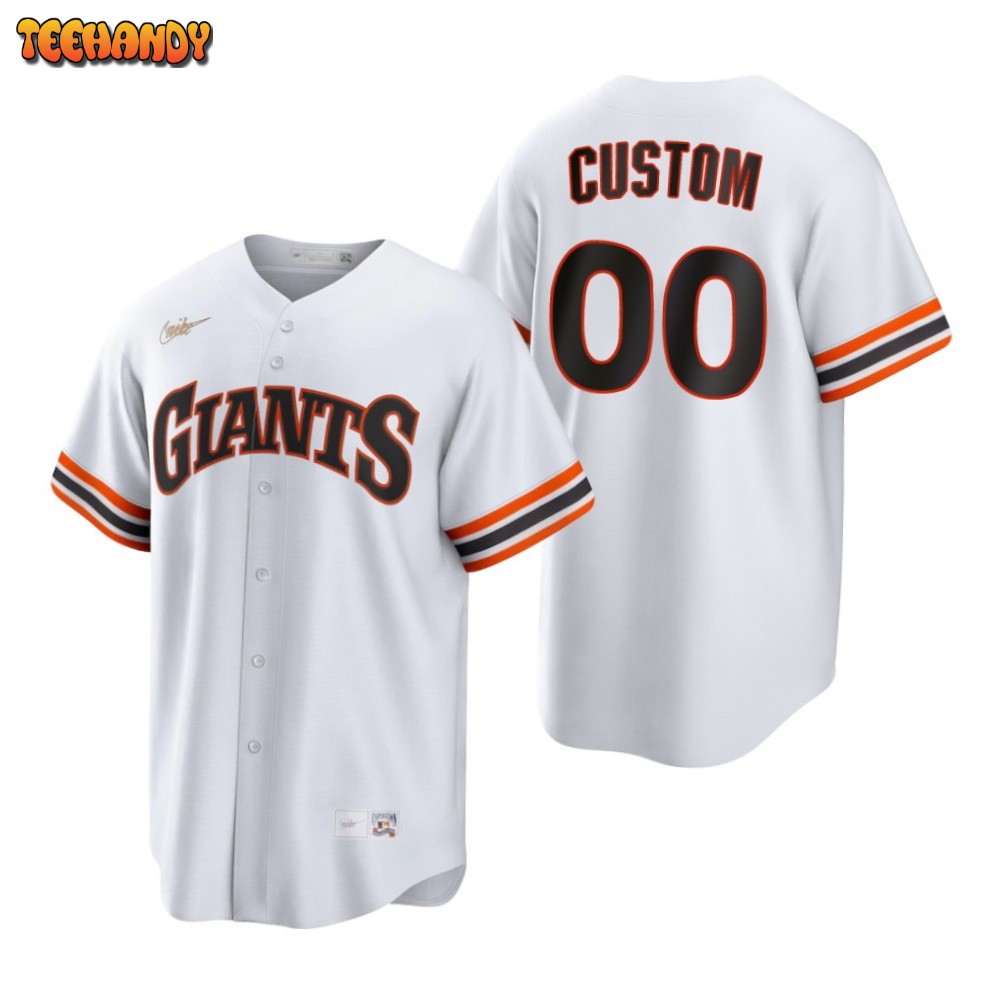 San Francisco Giants Custom White Cooperstown Collection Jersey