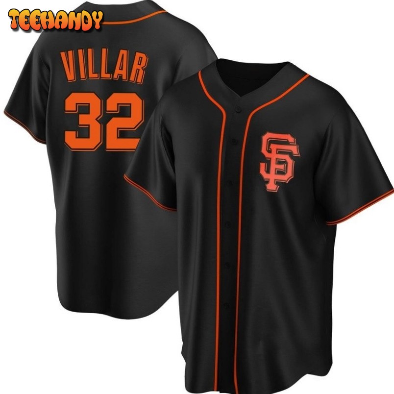 San Francisco Giants David Villar Black Alternate Replica Jersey