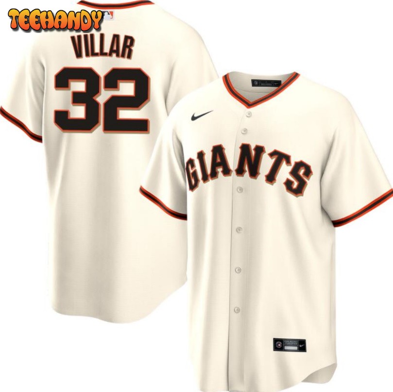 San Francisco Giants David Villar Cream Home Replica Jersey