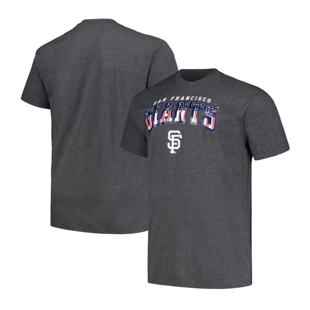 San Francisco Giants Heather Charcoal American T-Shirt