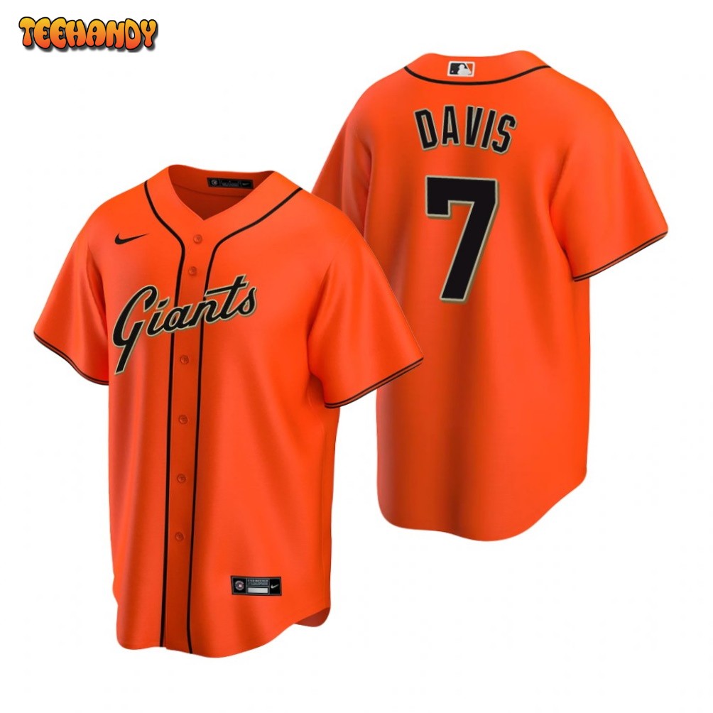 San Francisco Giants JD Davis Orange Alternate Replica Jersey