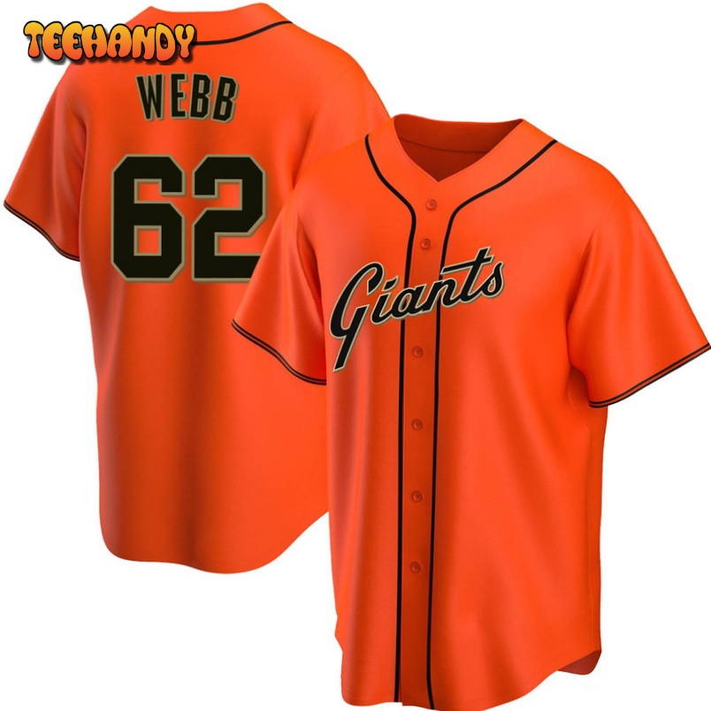 San Francisco Giants Logan Webb Orange Alternate Replica Jersey