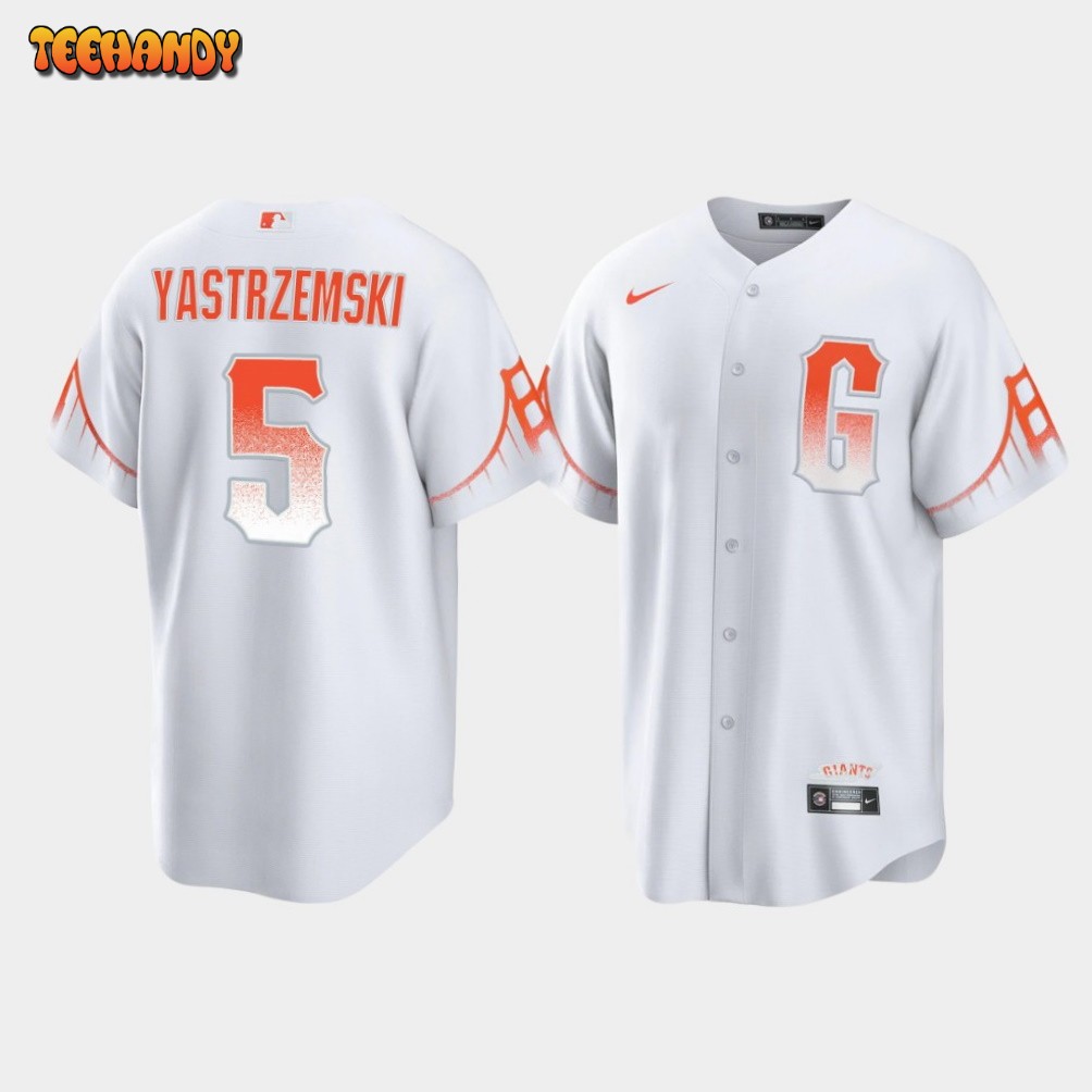 San Francisco Giants Mike Yastrzemski Nike Cream Jersey