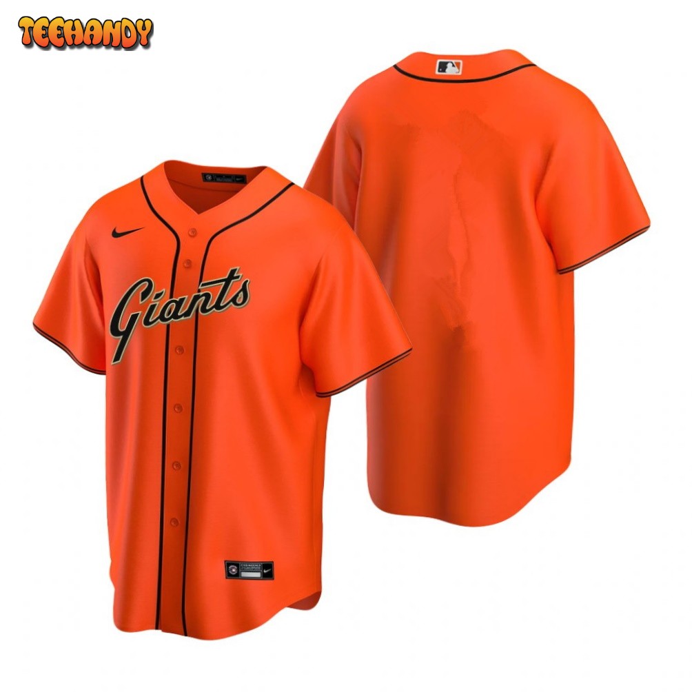 San Francisco Giants Team Orange Replica Alternate Jersey