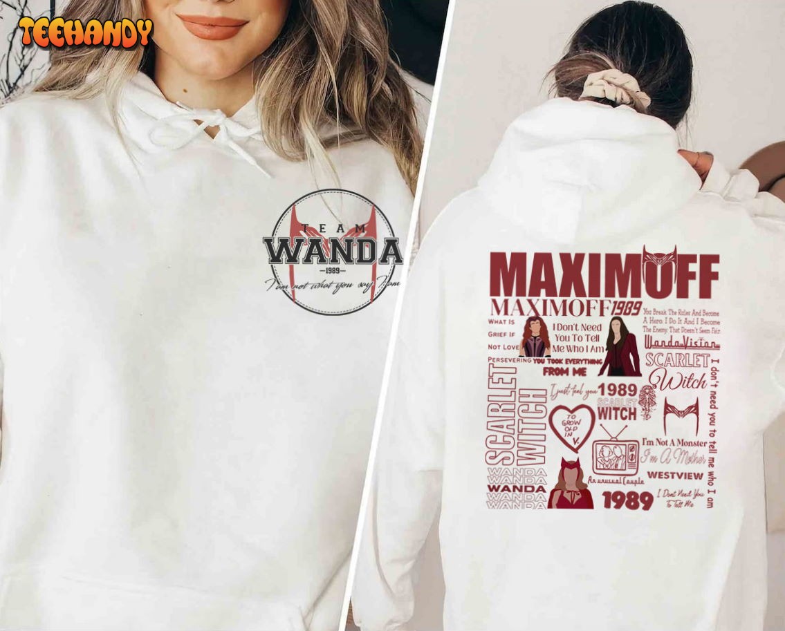 Scarlet Witch Wanda Maximoff 1989 Anti-Hero Sweatshirt