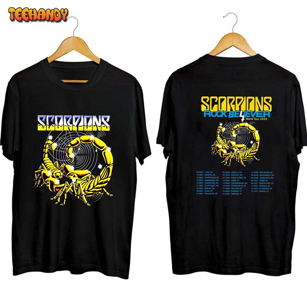 Scorpions The Europe Leg of The 2023 Rock Believer World Tour Shirt