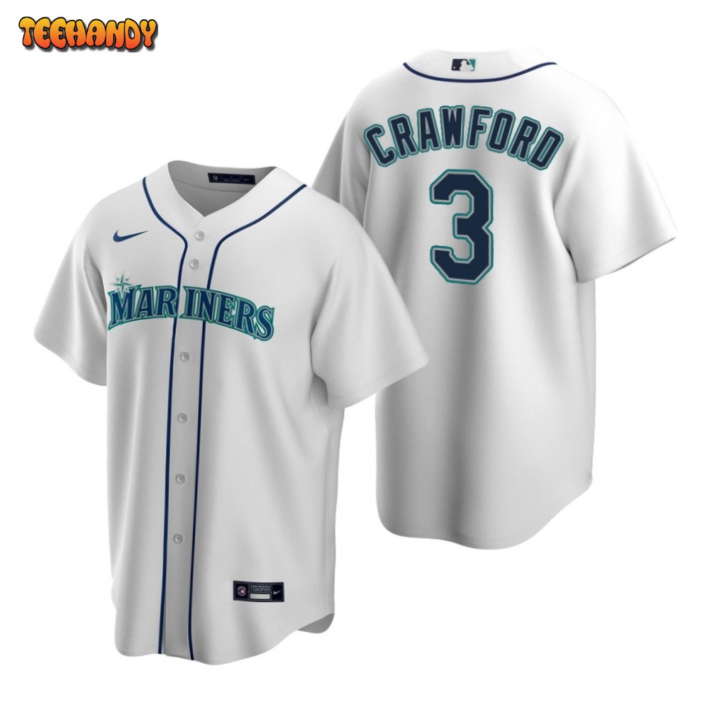 Seattle Mariners JP Crawford White Home Replica Jersey