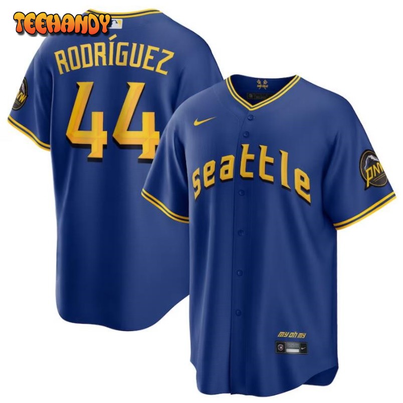 Seattle Mariners Julio Rodriguez Royal 2023 City Connect Replica Jersey