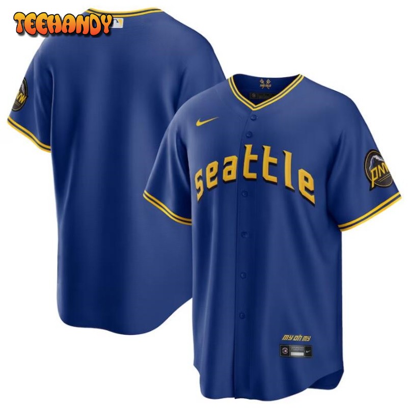 Seattle Mariners Team Royal 2023 City Connect Replica Jersey