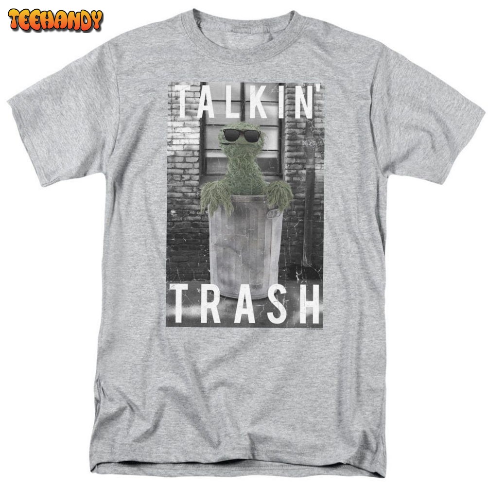 Sesame Street Oscar The Grouch Talkin’ Trash T Shirt