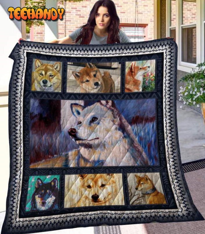 Shiba Inu 3D Quilt Blanket