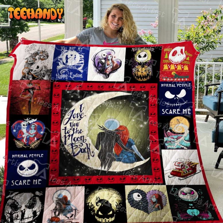 Skellington 3D Customized Quilt Blanket