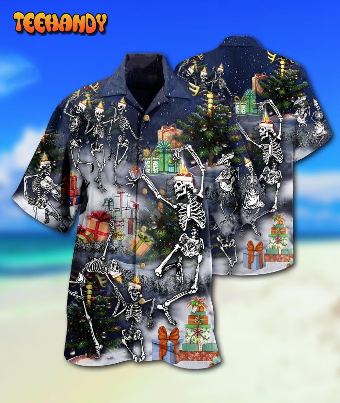 Skull Dancing With Christmas Hawaiian Shirt