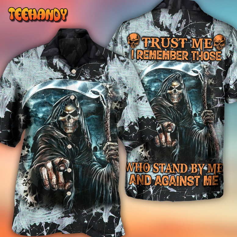 Skull Dark Death Scythe Hawaiian Shirt