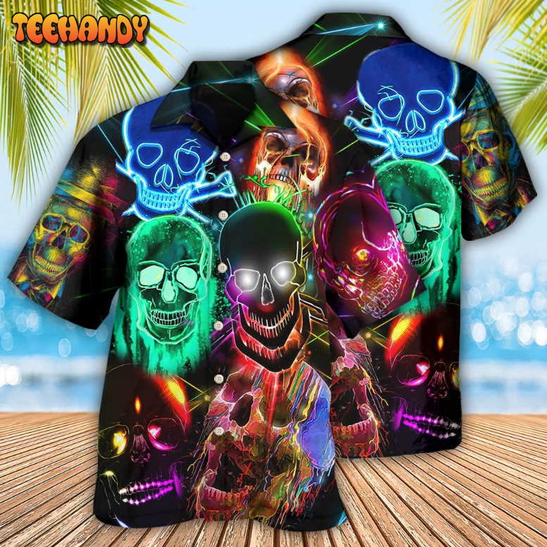 Skull Glowing Hawaiian Shirt