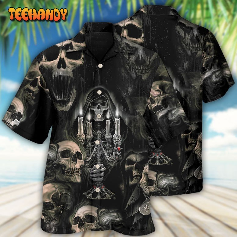 Skull Horror Skull Movies Hawaiian Shirt