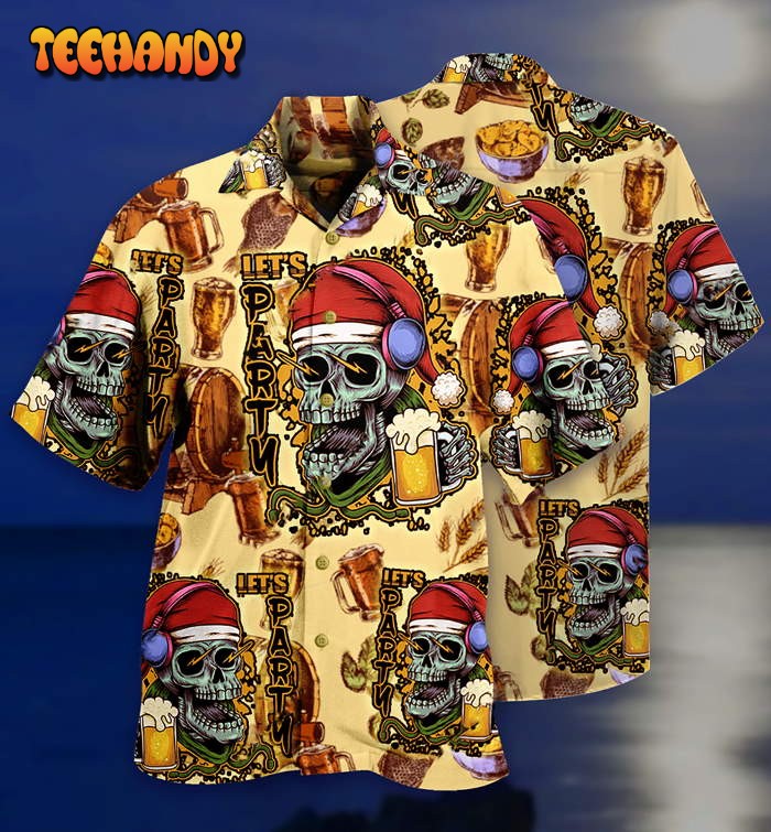 Skull Merry Xmas Hawaiian Shirt