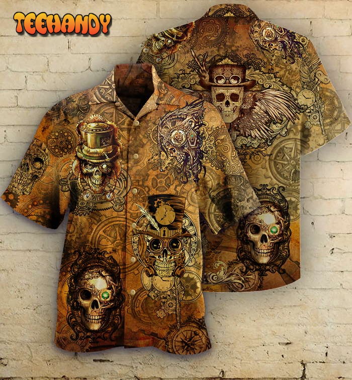 Skull Vintage Cool Hawaiian Shirt