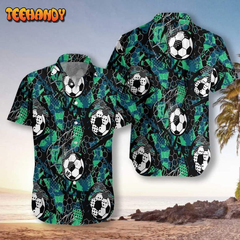 Soccer Grunge Unisex Hawaiian Shirt