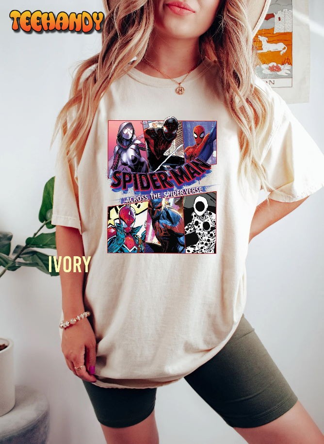 Spider-Man Across the Spider-Verse Characters Shirt, Spider Man 2023 Unisex T-Shirt