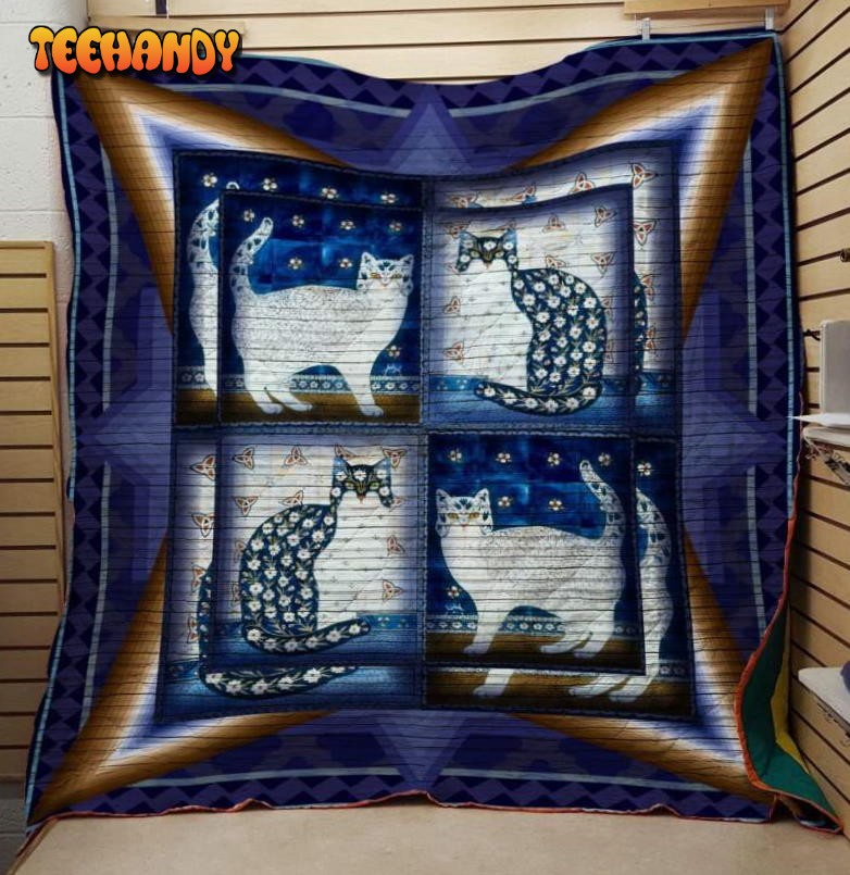 Spotted Cat 3D Customized Quilt Blanket