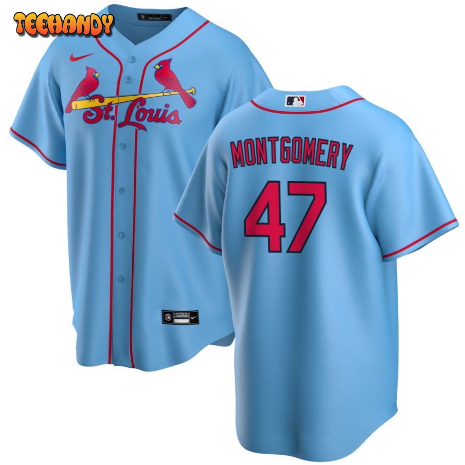 St. Louis Cardinals Jordan Montgomery Light Blue Alternate Replica Jersey