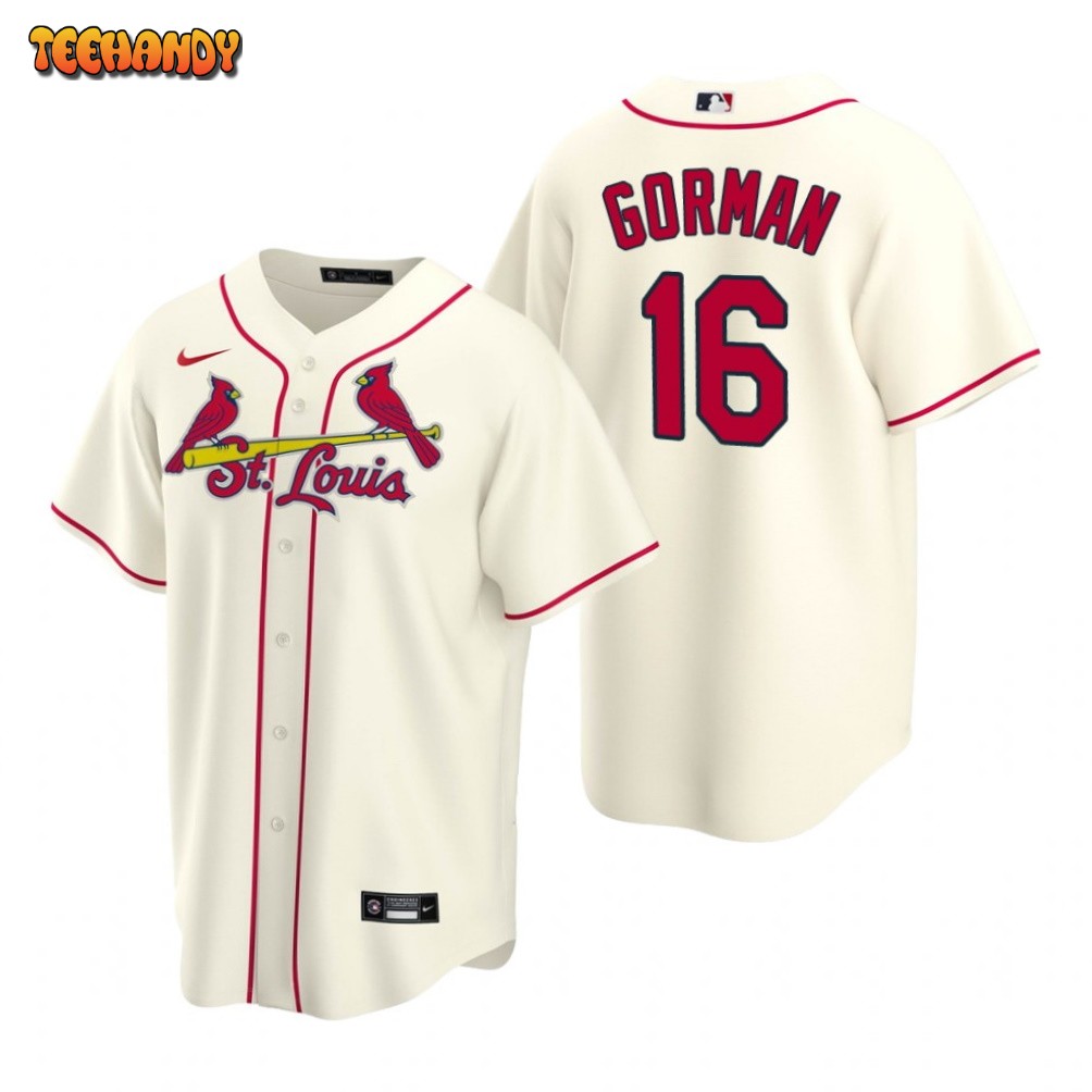 St. Louis Cardinals Nolan Gorman Cream Alternate Replica Jersey