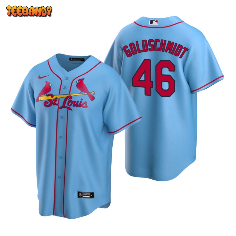 St. Louis Cardinals Paul Goldschmidt Light Blue Replica Alternate Jersey