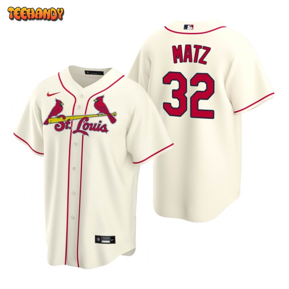 St. Louis Cardinals Steven Matz Cream Alternate Replica Jersey