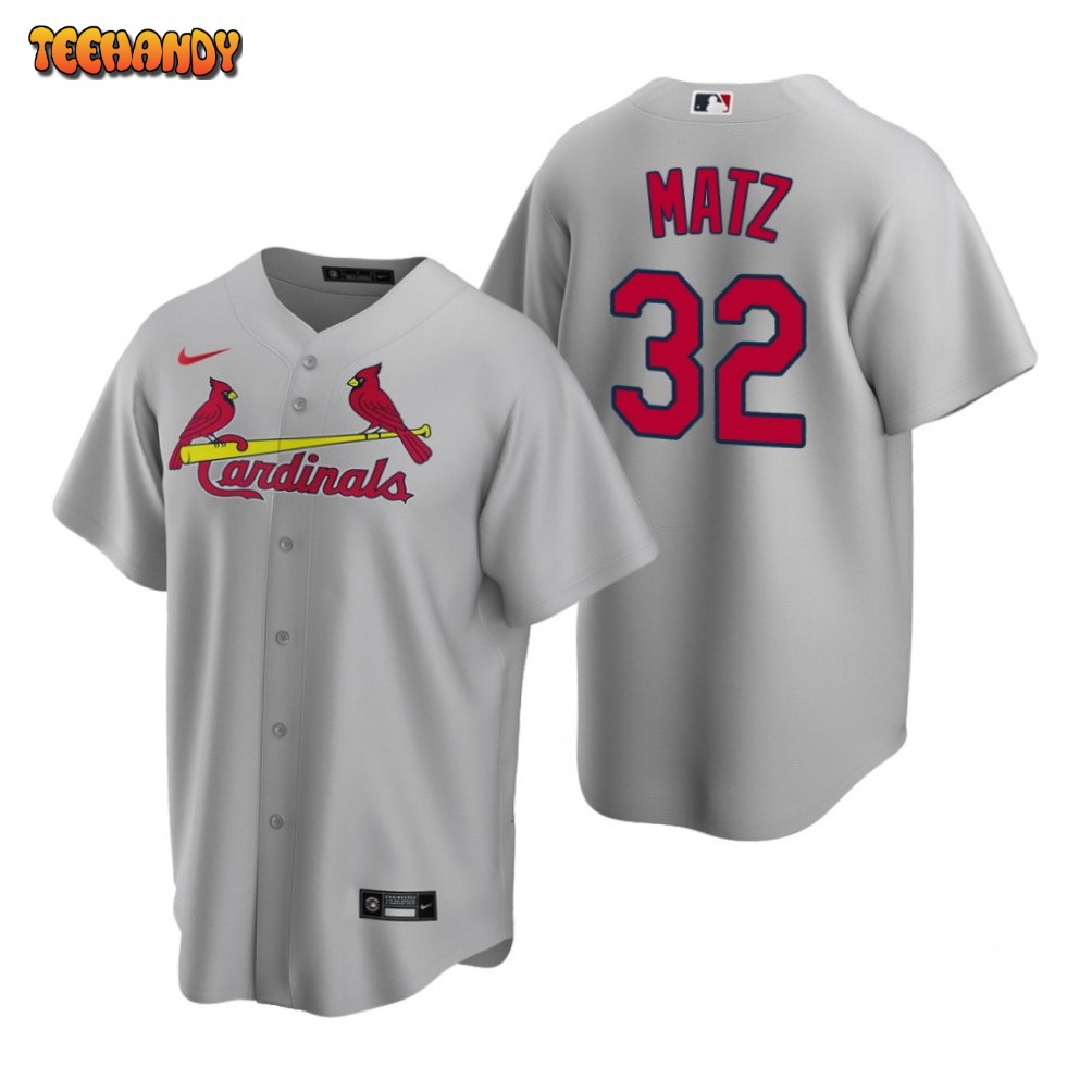 St. Louis Cardinals Steven Matz Gray Road Replica Jersey