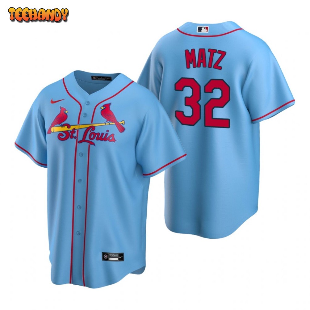 St. Louis Cardinals Steven Matz Light Blue Alternate Replica Jersey