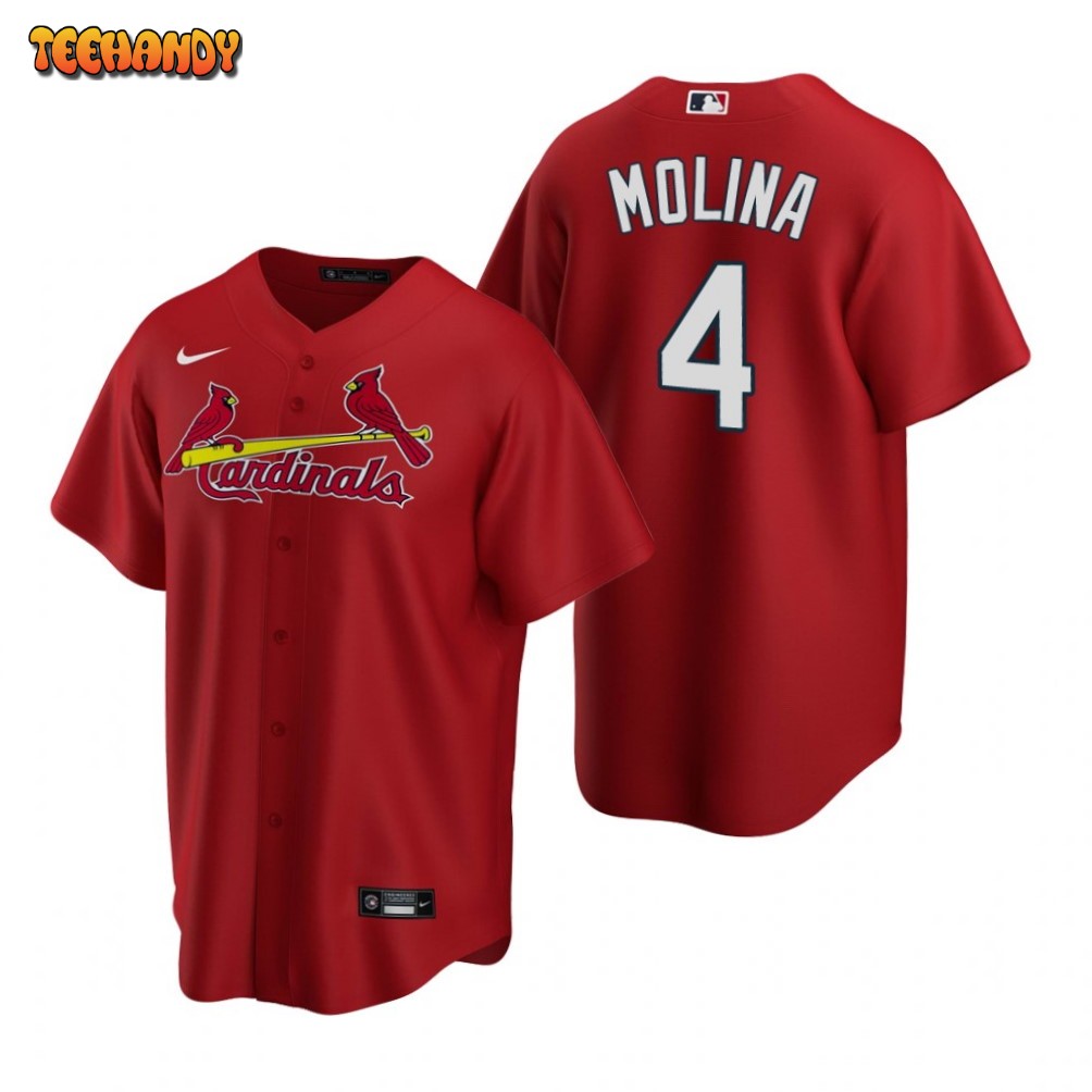 St. Louis Cardinals Yadier Molina Red Replica Alternate Jersey