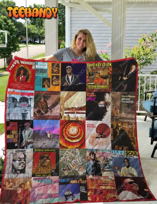 Stevie Wonder Albums 3D Customized Quilt Blanket