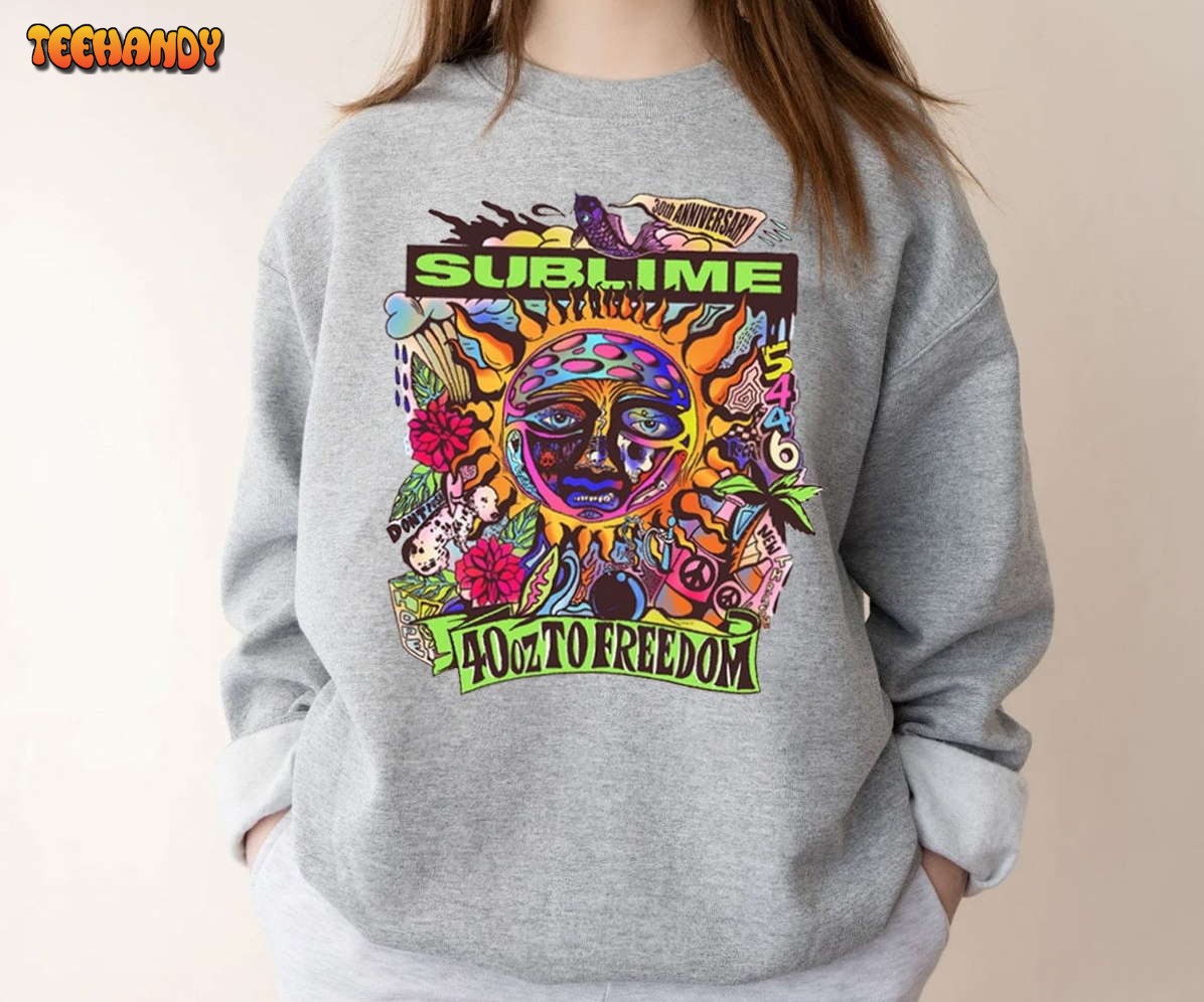 Sublime 40 Oz To Freedom 30th Anniversary Sweatshirt