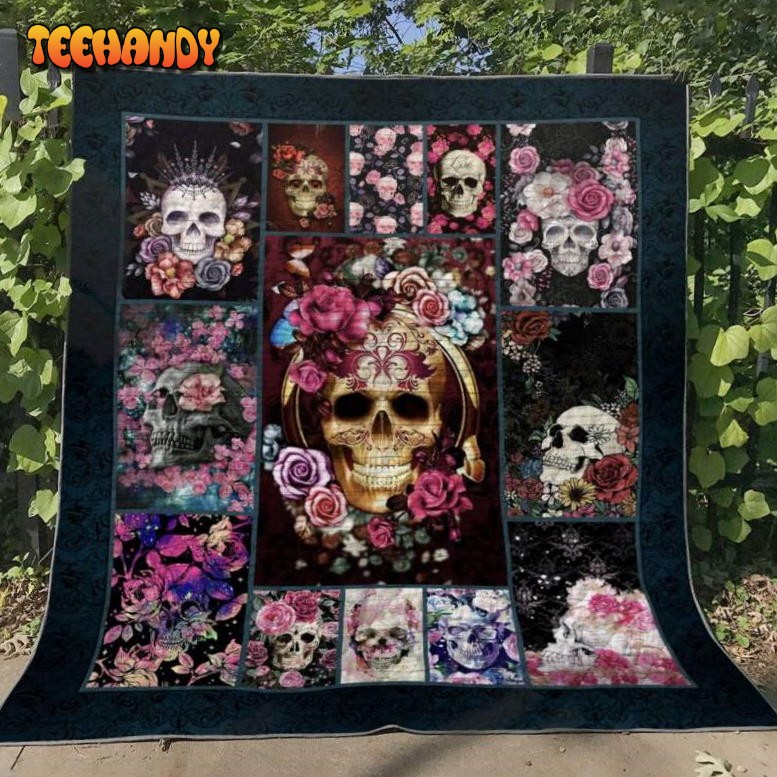 Sugar Skull Give It To Me Chrismas Gift 3D Quilt Blanket