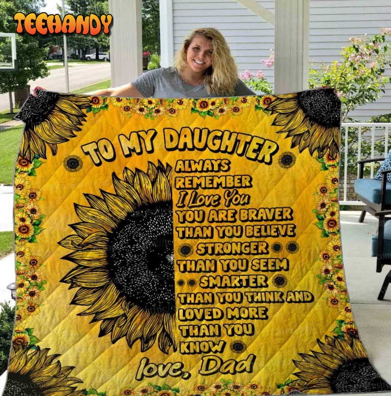 Sunflower 3D Quilt Blanket