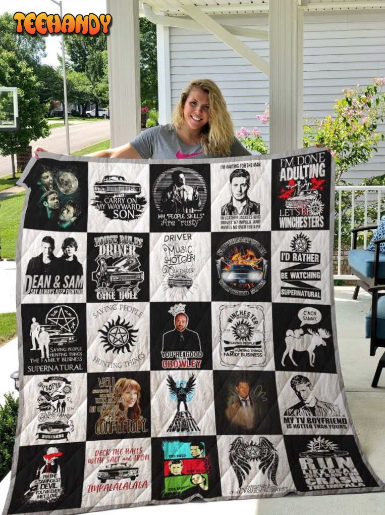 Supernatural Tshirts 3D Quilt Blanket