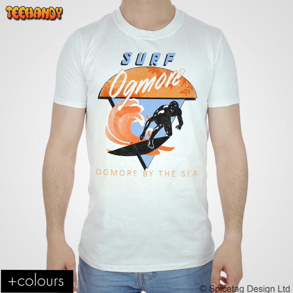 Surf Ogmore T-shirt 70’s Style By The Sea Surfing T-shirt