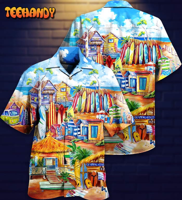 Surfing Store And Beach Hawaiian Shirt