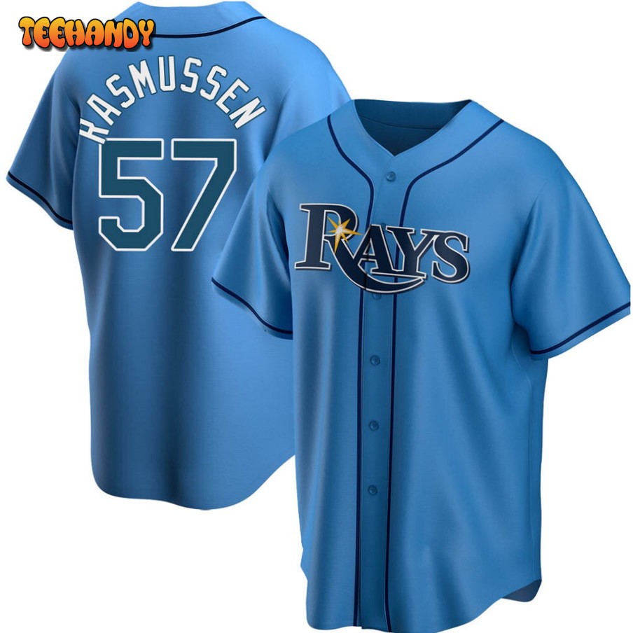 Tampa Bay Rays Drew Rasmussen Light Blue Replica Jersey