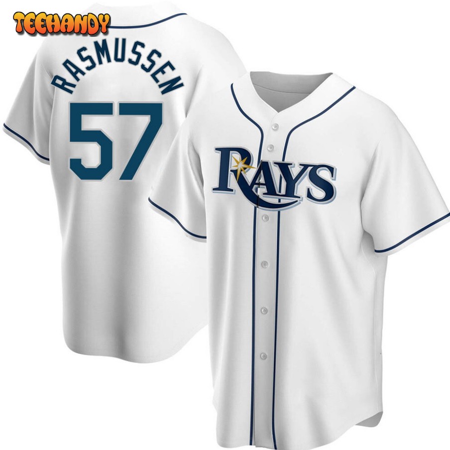 Tampa Bay Rays Drew Rasmussen White Replica Jersey