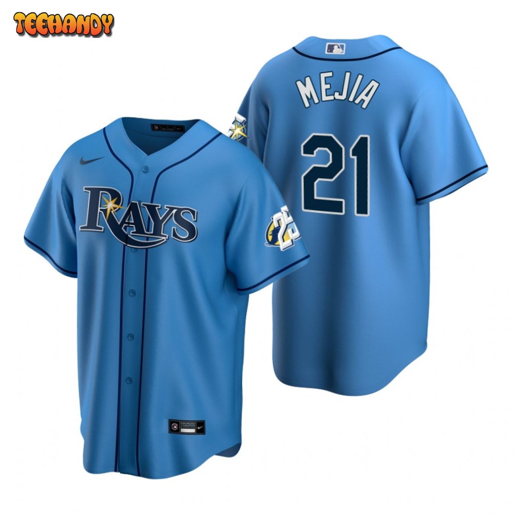 Tampa Bay Rays Francisco Mejia Light Blue 25th Anniversary Replica Jersey