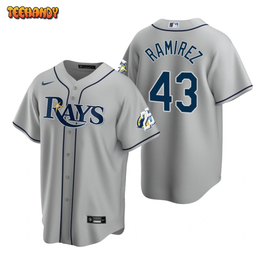 Tampa Bay Rays Harold Ramirez Gray 25th Anniversary Replica Jersey